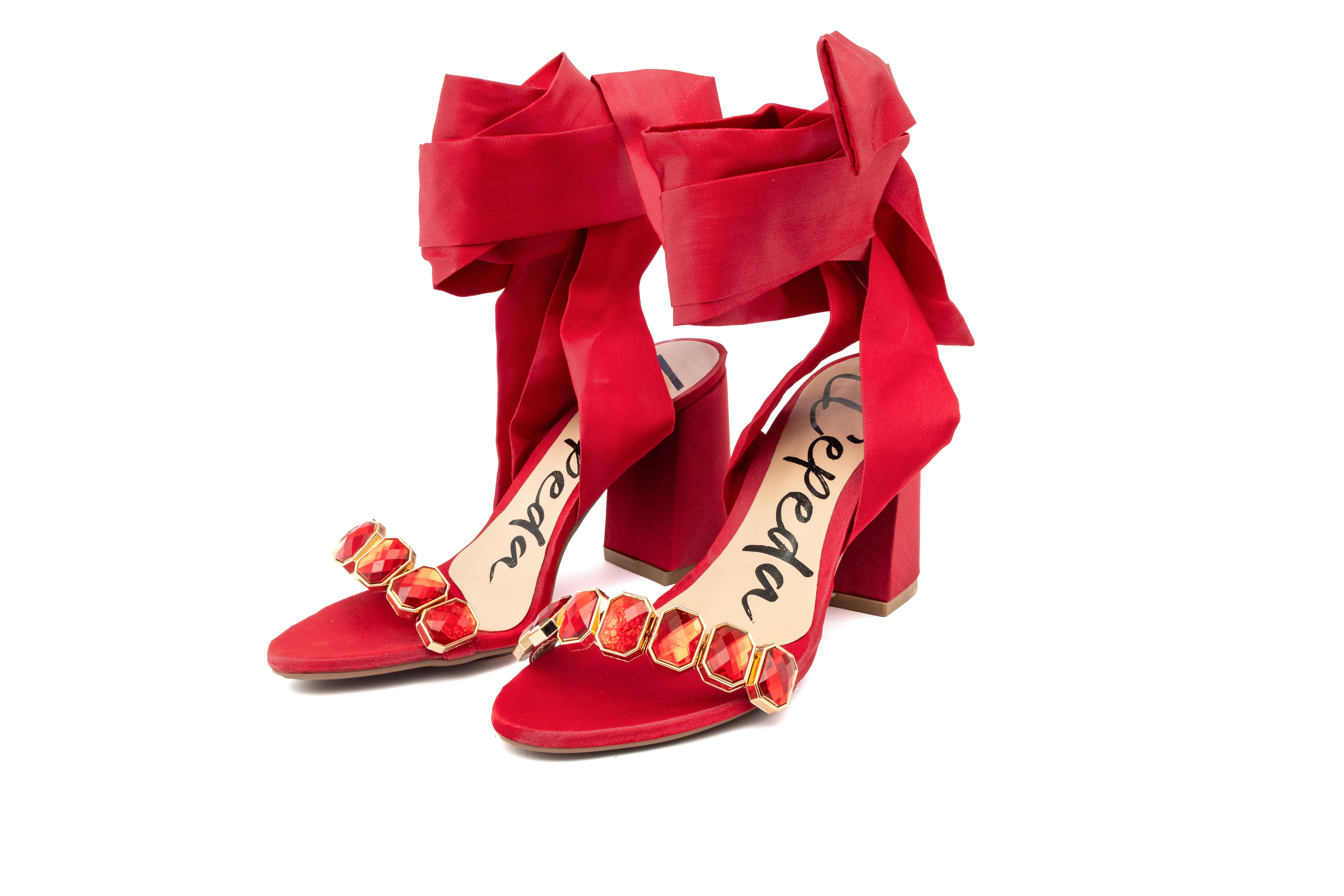 Crimson red sandals