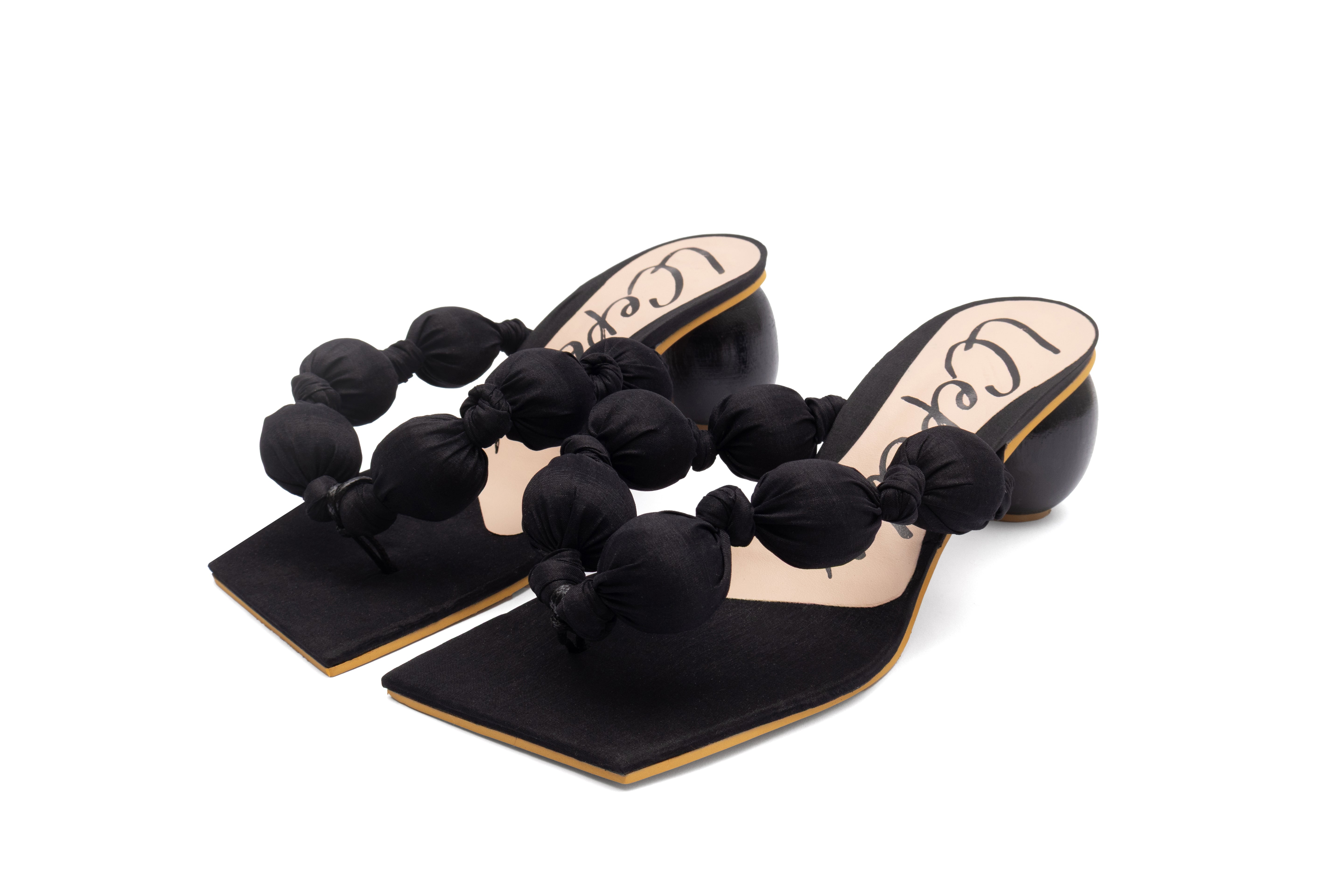 Citrus Sculpt Black Heels