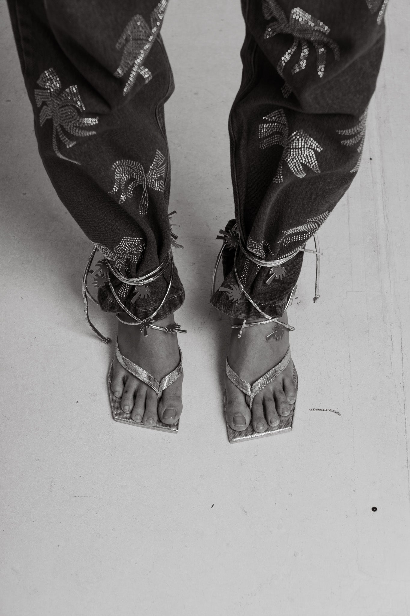 Latania silver sandals