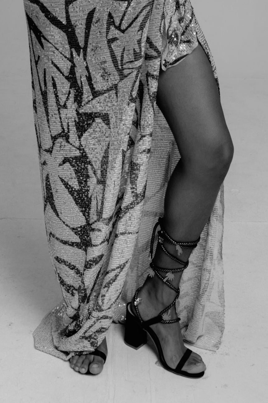 Adonidia black sandals