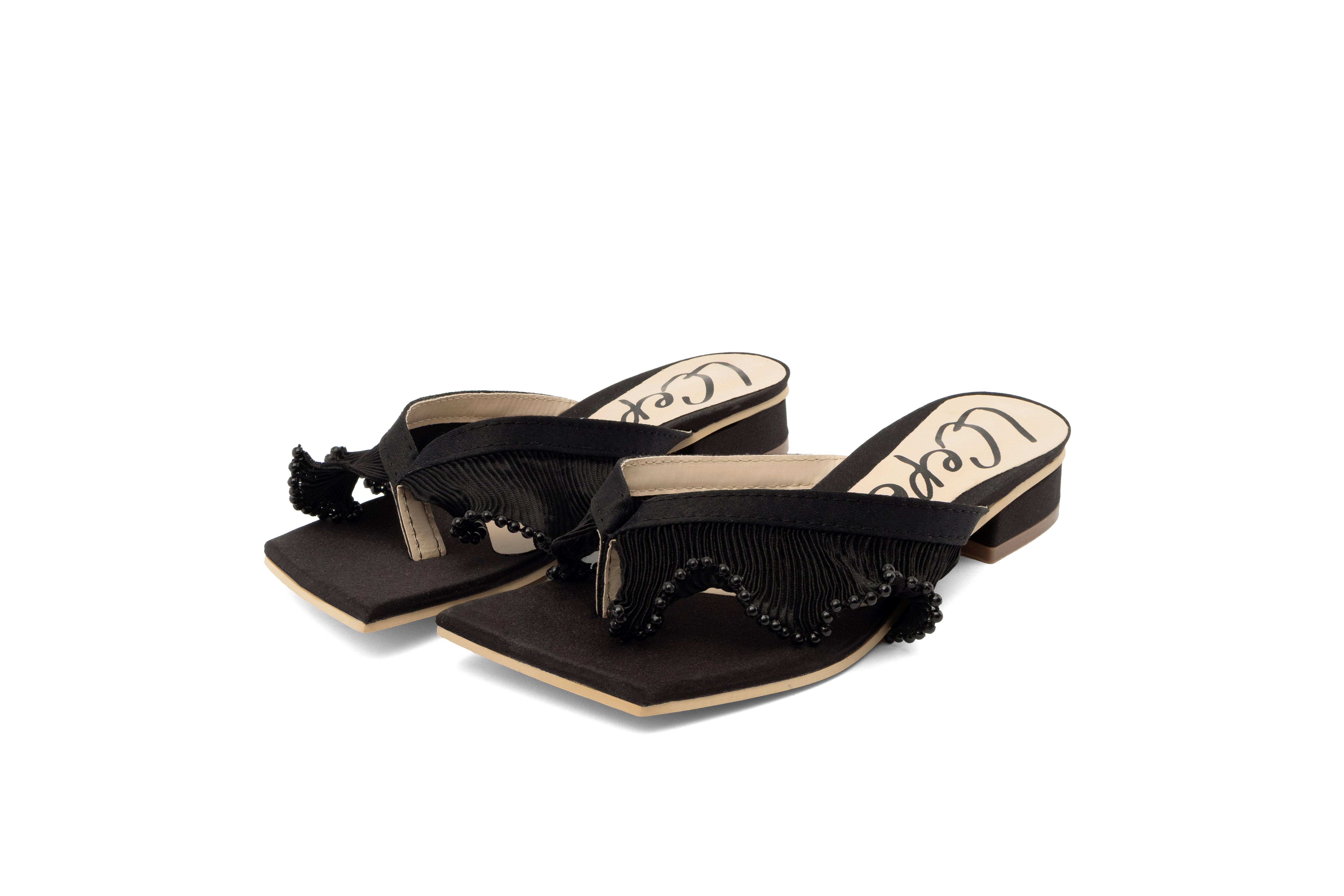 Koi black sandals